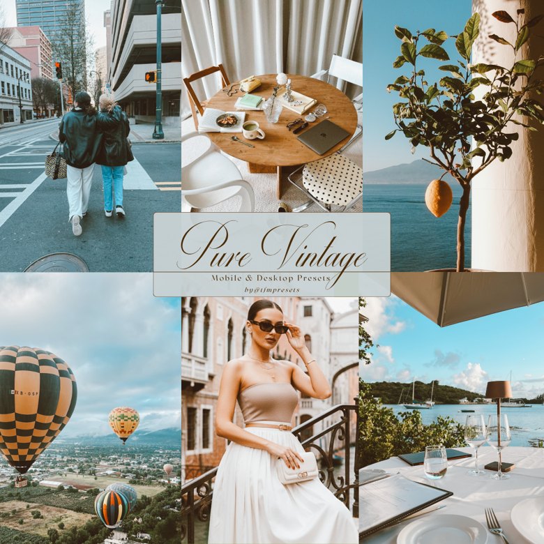 Pure Vintage: foto modificate con il preset, tra città, mare e interni